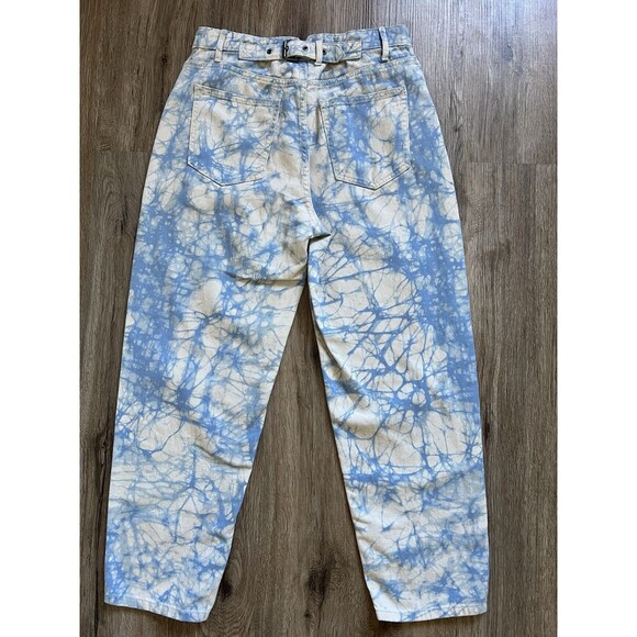 Rachel Comey x Target High Rise Crop Jeans Size 6 Blue Tie Dye Marbled Denim - Picture 7 of 14